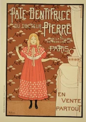 Reproductie van een poster die 